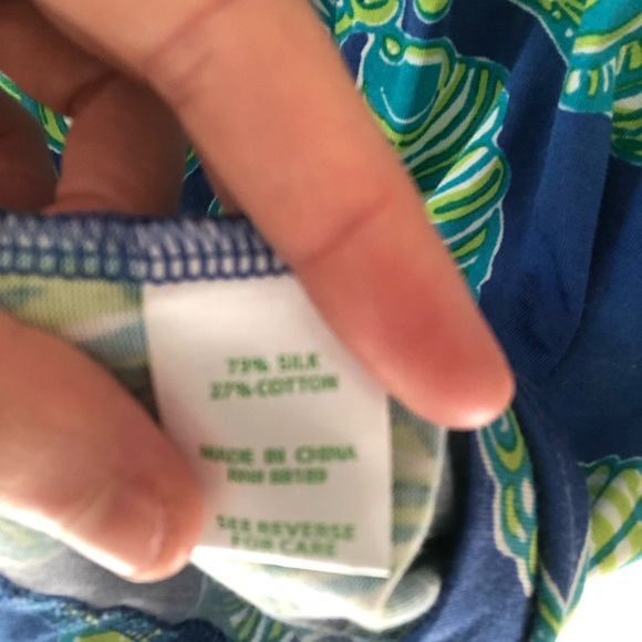 Lilly Pulitzer Clare Ruffle Sleeveless Mini Dress in Fallin in Love Blue Large - Picture 8 of 16